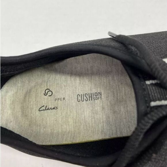 Clarks Cloud Steppers Black Textile Casual Sneakers 10M - Picture 7 of 7